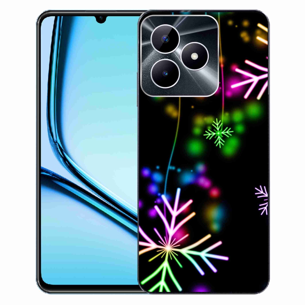 Gelový kryt mmCase na Realme Note 50 - barevné vločky