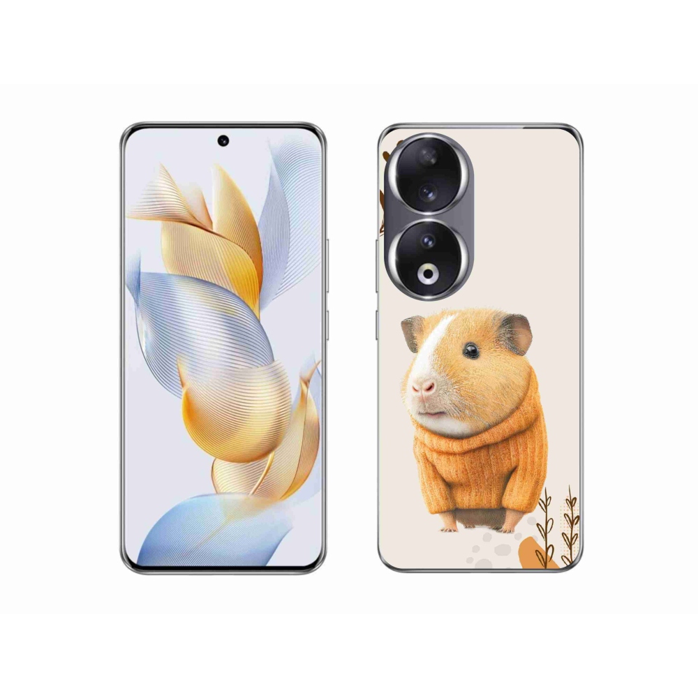 Gelový kryt mmCase na Honor 90 - morče ve svetru