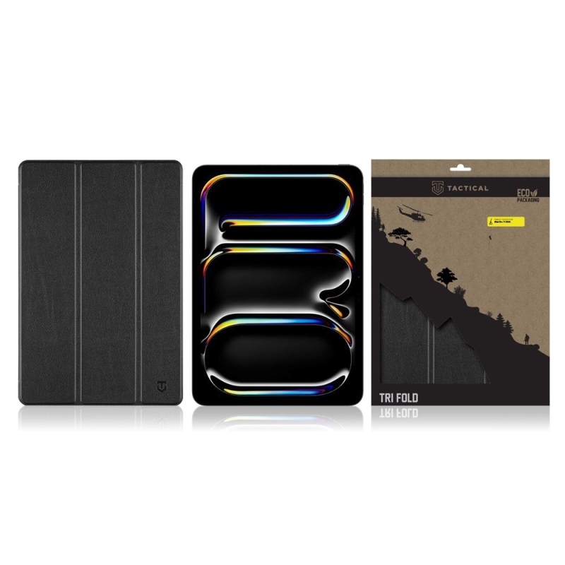 Tactical Book Tri Fold Pouzdro pro iPad Pro 11 2024 Black