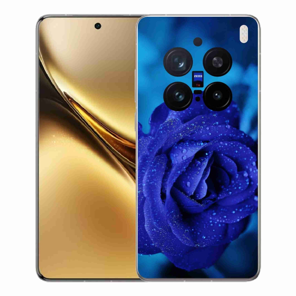 Gelový kryt mmCase na Vivo X200 Pro 5G - modrá růže