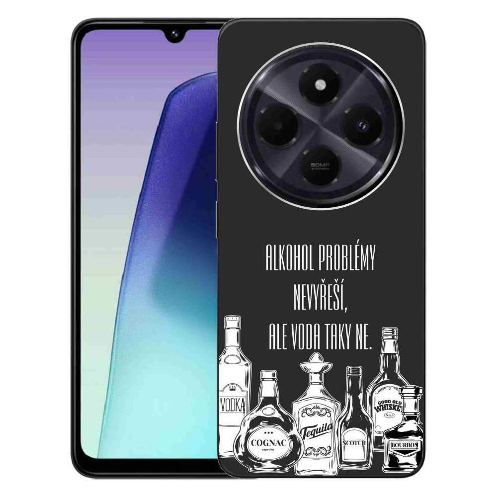 Gelový kryt mmCase na Xiaomi Redmi 14C/Poco C75 - vtipný text černé pozadí