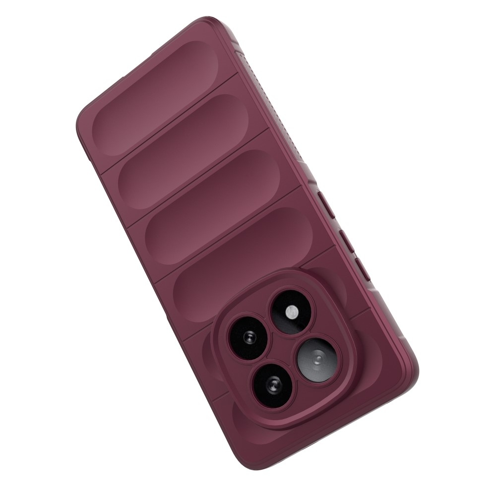 Rugg odolný gelový obal na Xiaomi Redmi Note 14 Pro+ 5G - vínový
