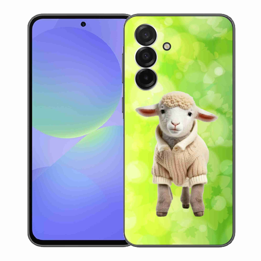 Gelový kryt mmCase na Samsung Galaxy A36 5G - jehně ve svetru