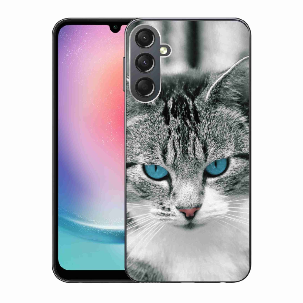 Gelový kryt mmCase na Samsung Galaxy A24 - kočičí pohled 1