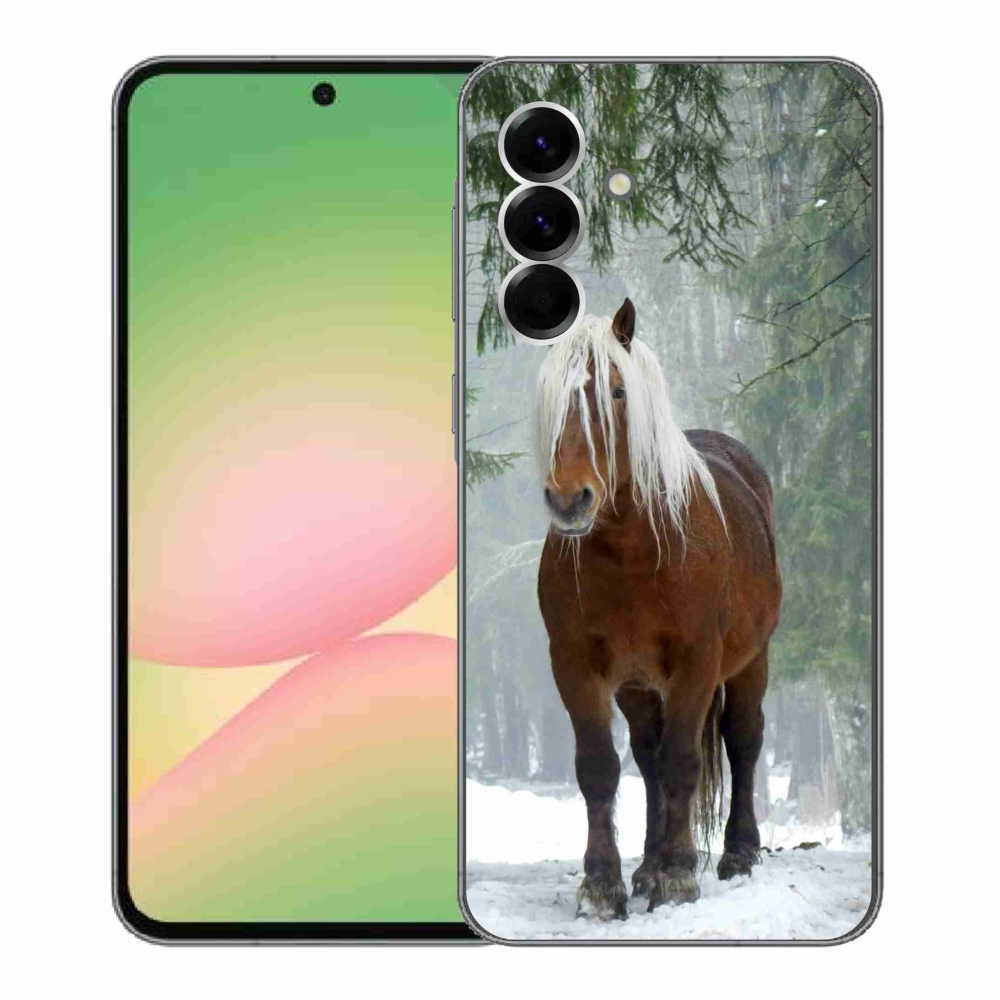 Gelový kryt mmCase na Samsung Galaxy A56 5G - kůň v lese