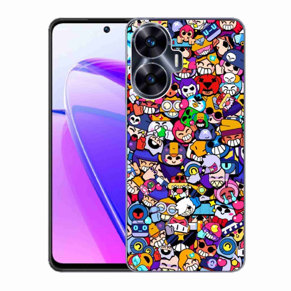 Gelový kryt mmCase na Realme C55 - brawl stars 2