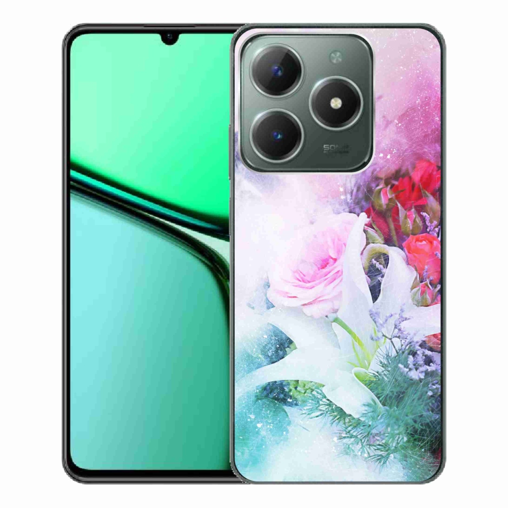 Gelový kryt mmCase na Realme C61 - květiny 4