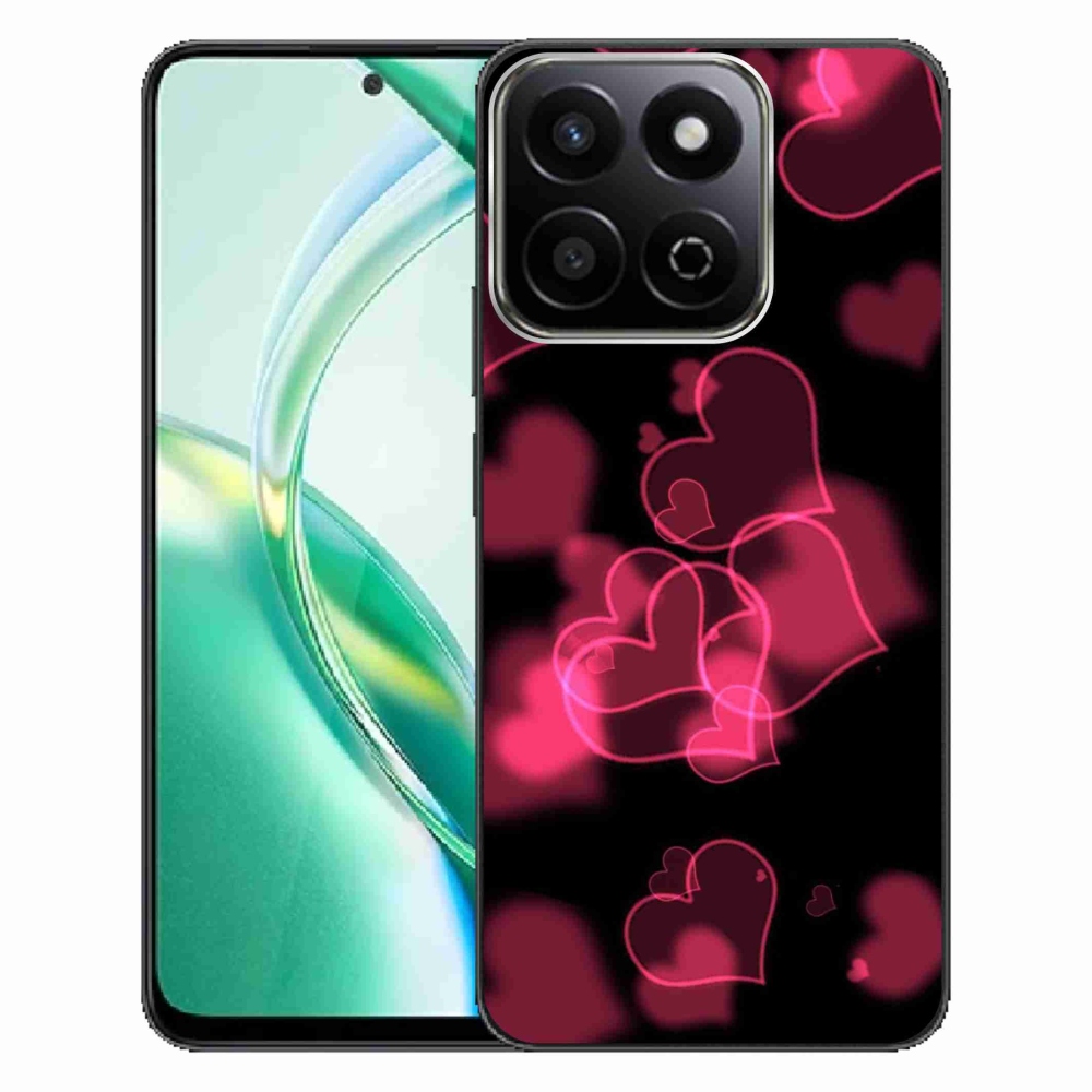 Gelový kryt mmCase na Honor 200 Smart 5G - červená srdíčka