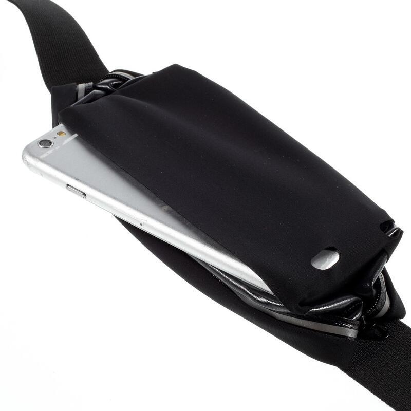 Touch sportovní kapsička kolem pasu na mobilní telefon do rozměrů 165 x 85 mm - černá