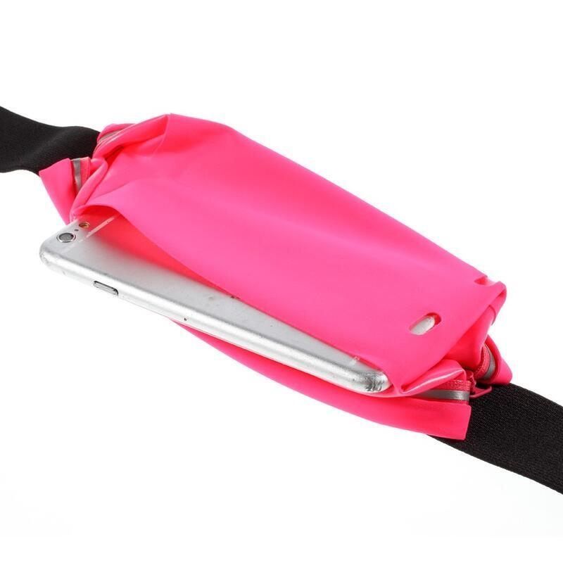 Touch sportovní kapsička kolem pasu na mobilní telefon do rozměrů 165 x 85 mm - rose