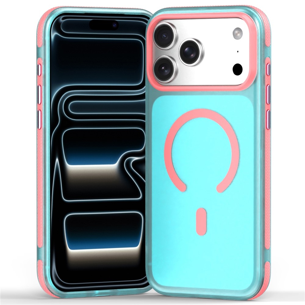 Touche gelový obal s pevnými zády a MagSafe na iPhone 18 Pro Max/17 Pro Max - světlemodrý