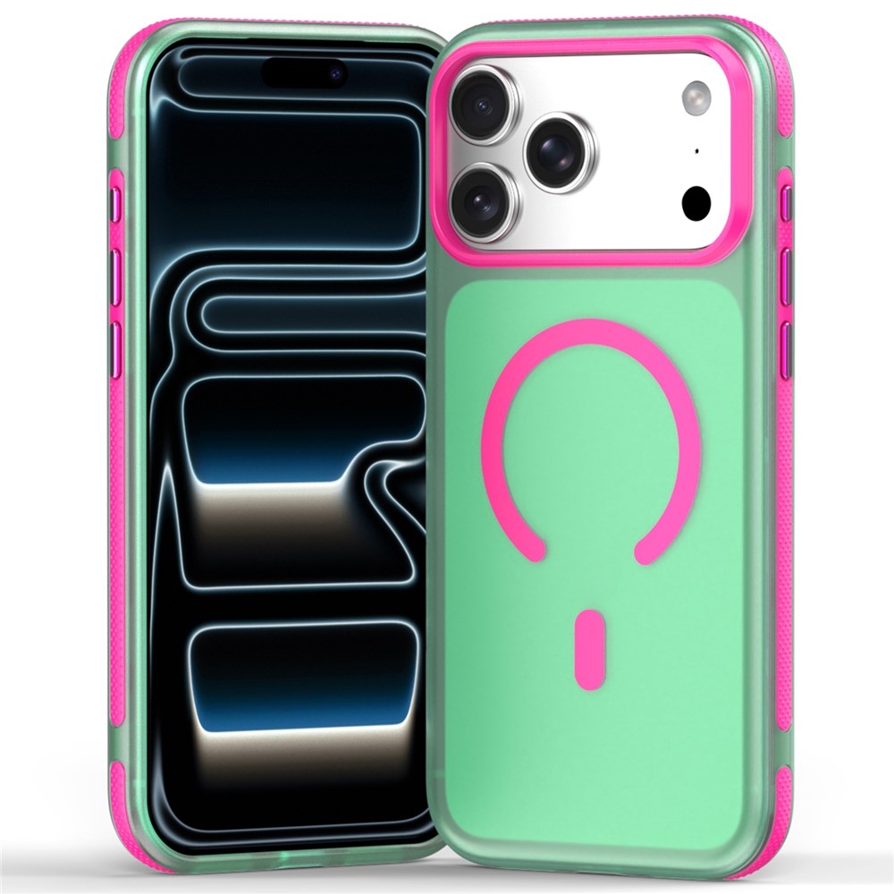 Touche gelový obal s pevnými zády a MagSafe na iPhone 18 Pro Max/17 Pro Max - zelený