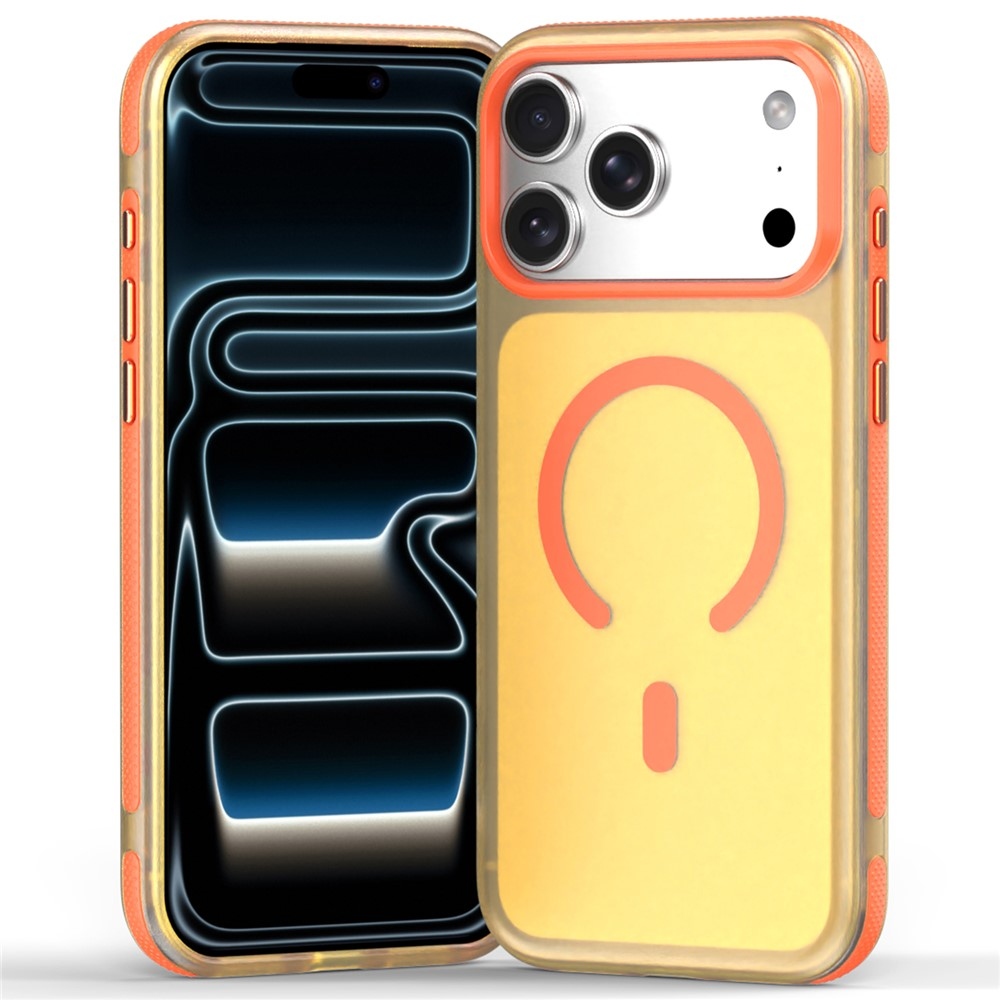 Touche gelový obal s pevnými zády a MagSafe na iPhone 18 Pro Max/17 Pro Max - žlutý