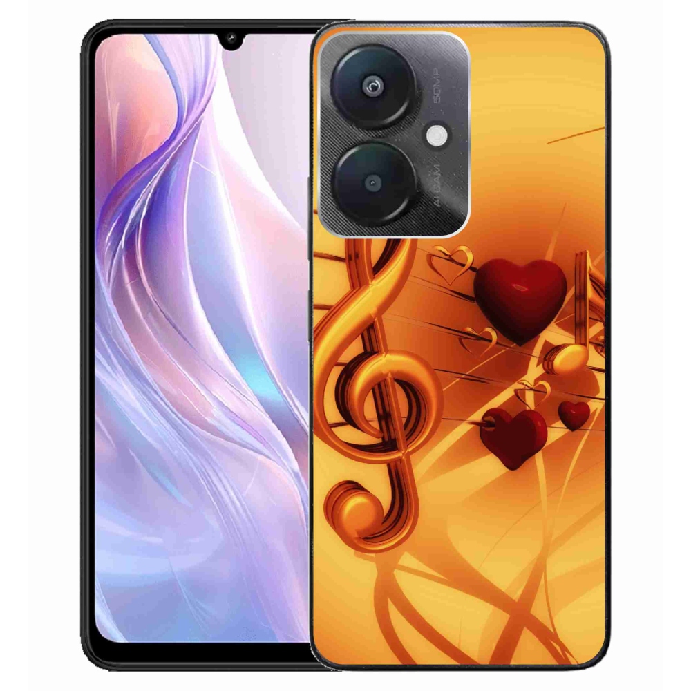 Gelový kryt mmCase na Xiaomi Redmi 13C 5G - noty