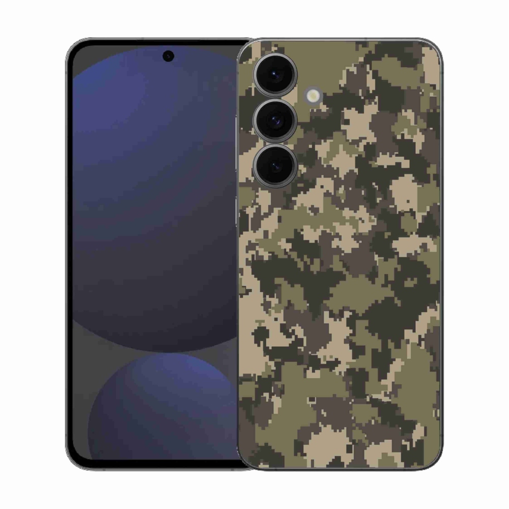 Gelový kryt mmCase na Samsung Galaxy S25 FE - maskáčový vzor 12