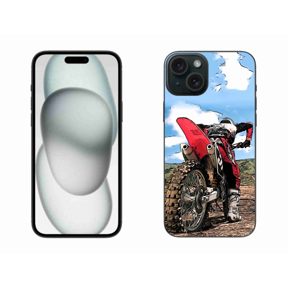 Gelový kryt mmCase na iPhone 15 Plus - moto
