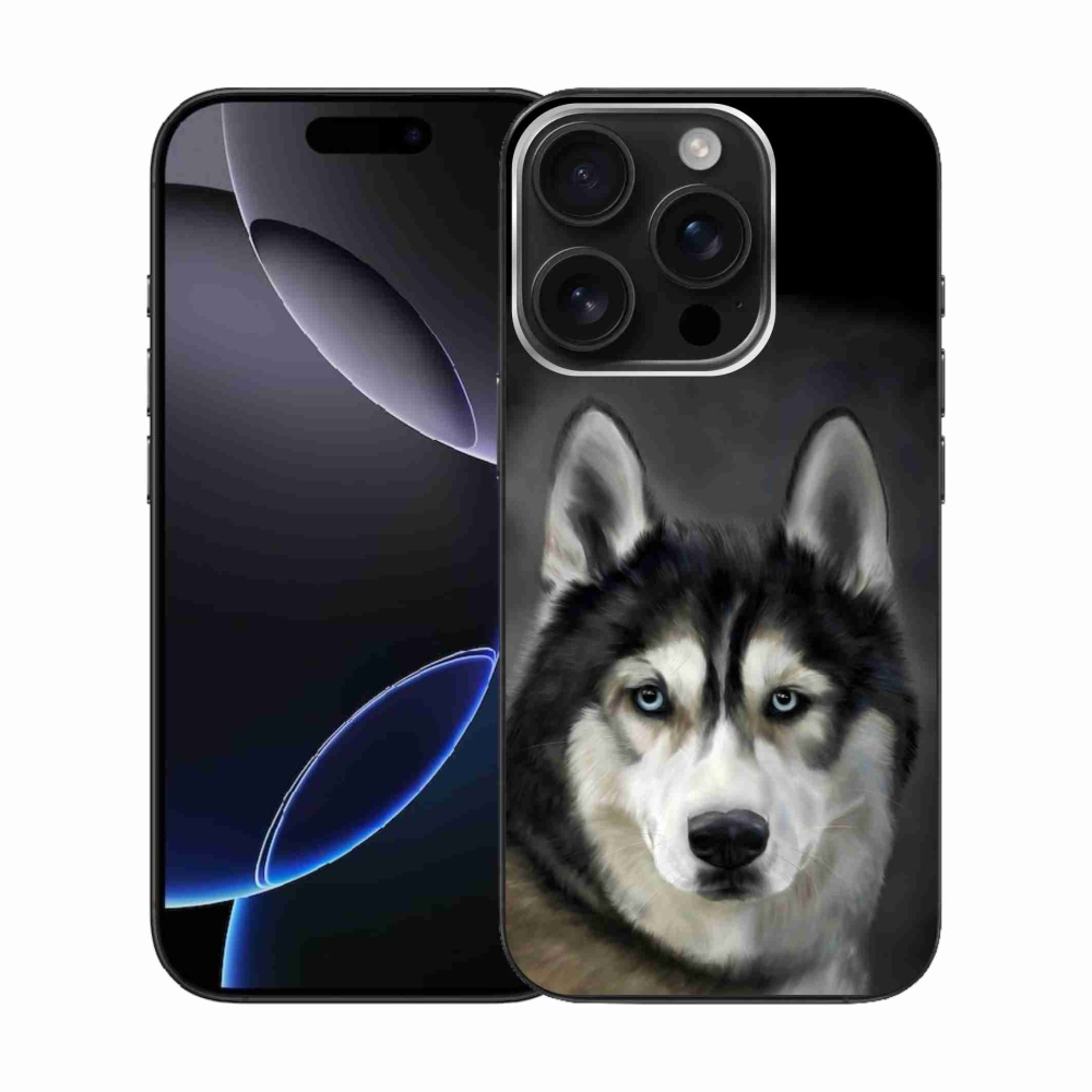 Gelový obal mmCase na iPhone 16 Pro - husky