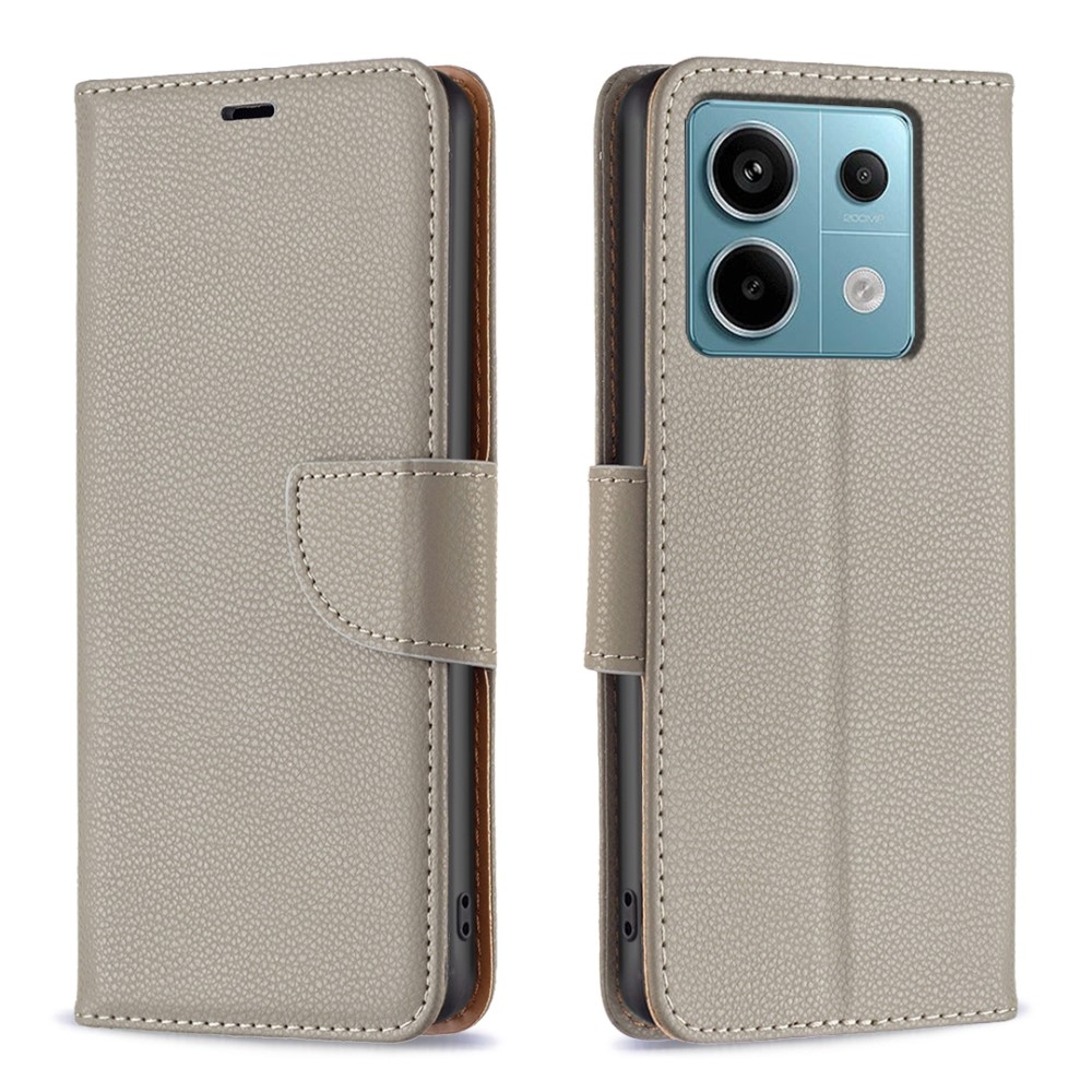 Stand knížkové pouzdro na Xiaomi Redmi Note 13 Pro 5G/Poco X6 5G - šedé