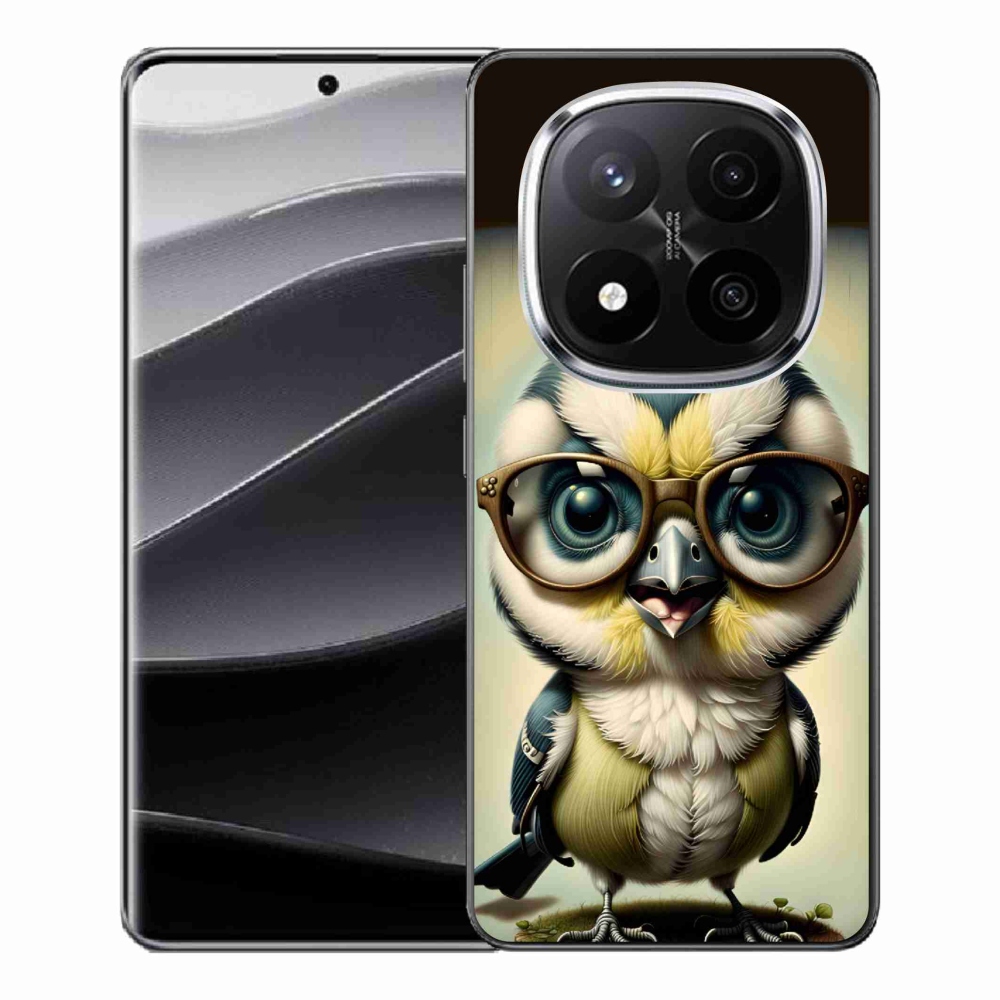 Gelový kryt mmCase na Xiaomi Redmi Note 14 Pro+ 5G - mládě s brýlemi