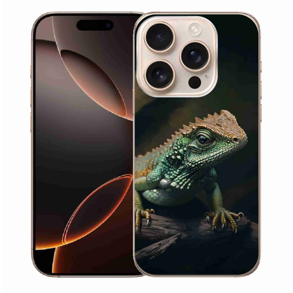 Gelový kryt mmCase na iPhone 16 Pro Max - ještěr