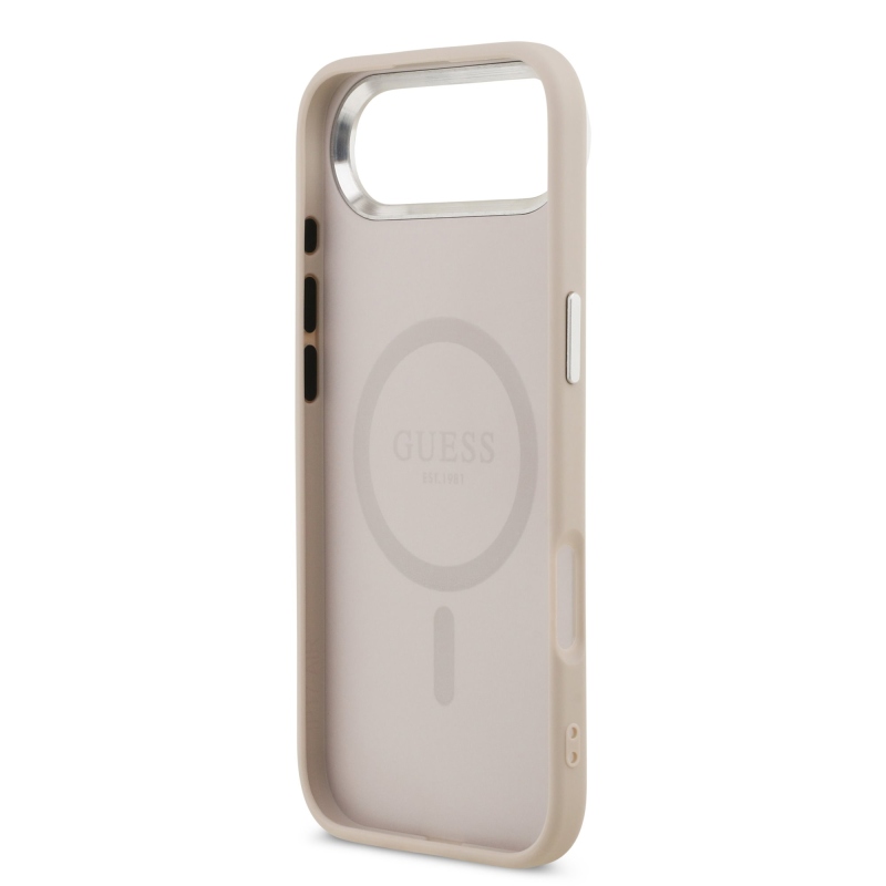 Guess PU Saffiano MagSafe Zadní Kryt pro iPhone Air Pink