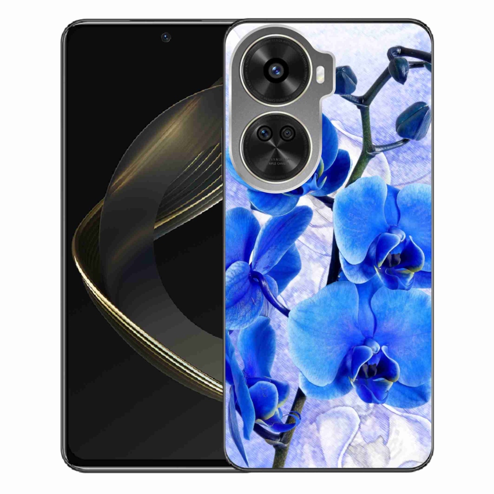 Gelový kryt mmCase na Huawei Nova 12 SE - modré květy
