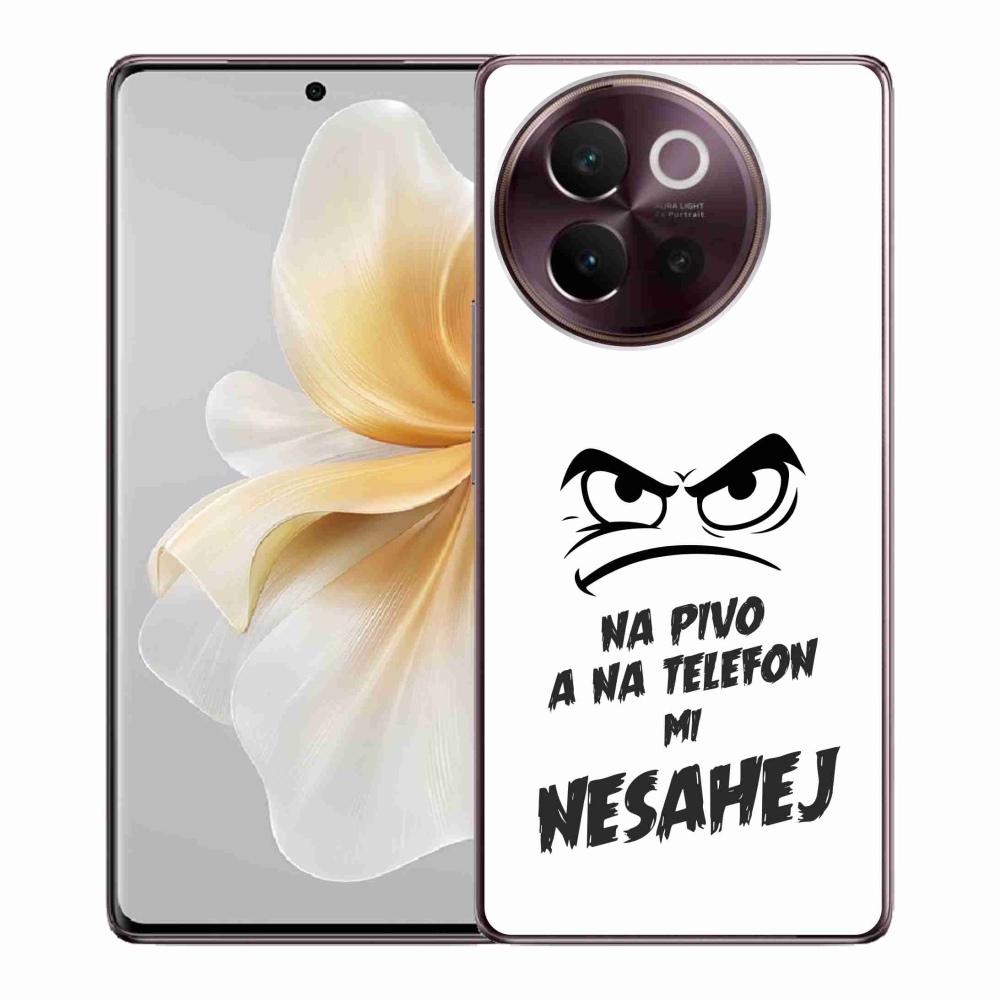 Gelový kryt mmCase na Vivo V40 Lite 5G - pivní motiv 2 bílé pozadí