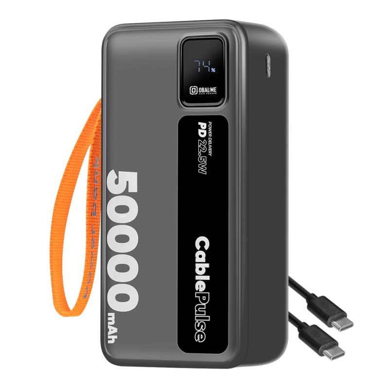 OBAL:ME CablePulse Powerbanka 50000mAh 22,5W Black