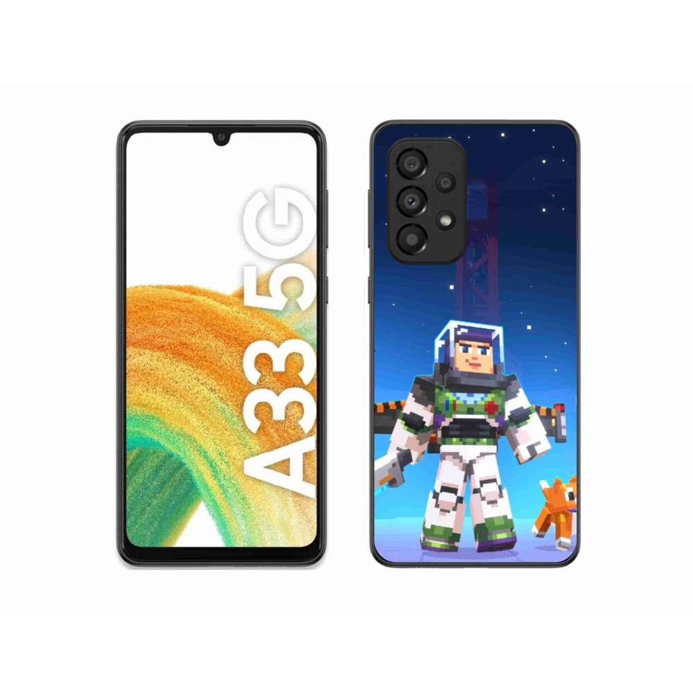 Gelový kryt mmCase na Samsung Galaxy A33 5G - minecraft 2
