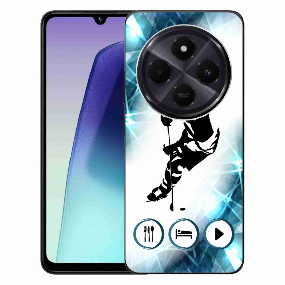 Gelový kryt mmCase na Xiaomi Redmi 14C/Poco C75 - hokej 1