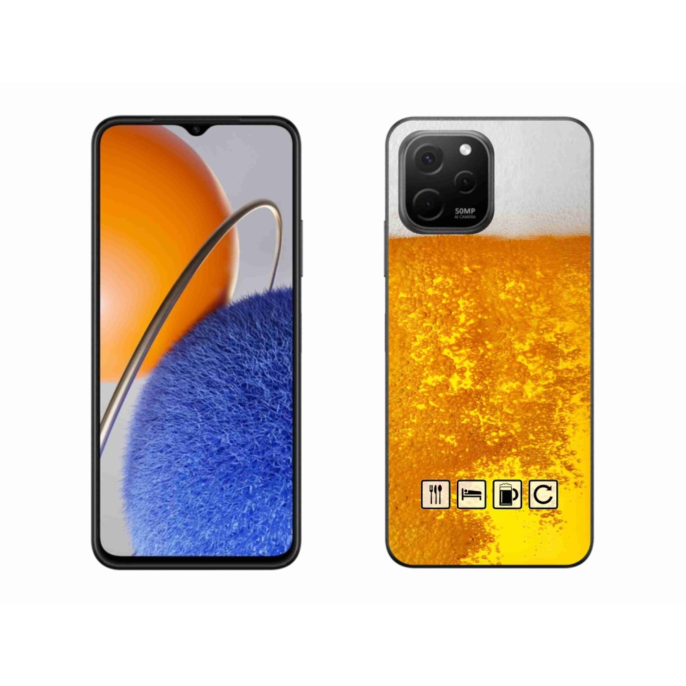 Gelový kryt mmCase na Huawei Nova Y61 - pivní motiv 3