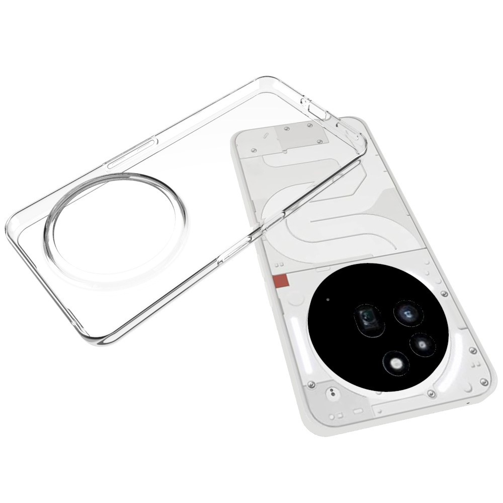 Transparentní gelový obal pro mobil Nothing Phone (3a) Pro - průhledný