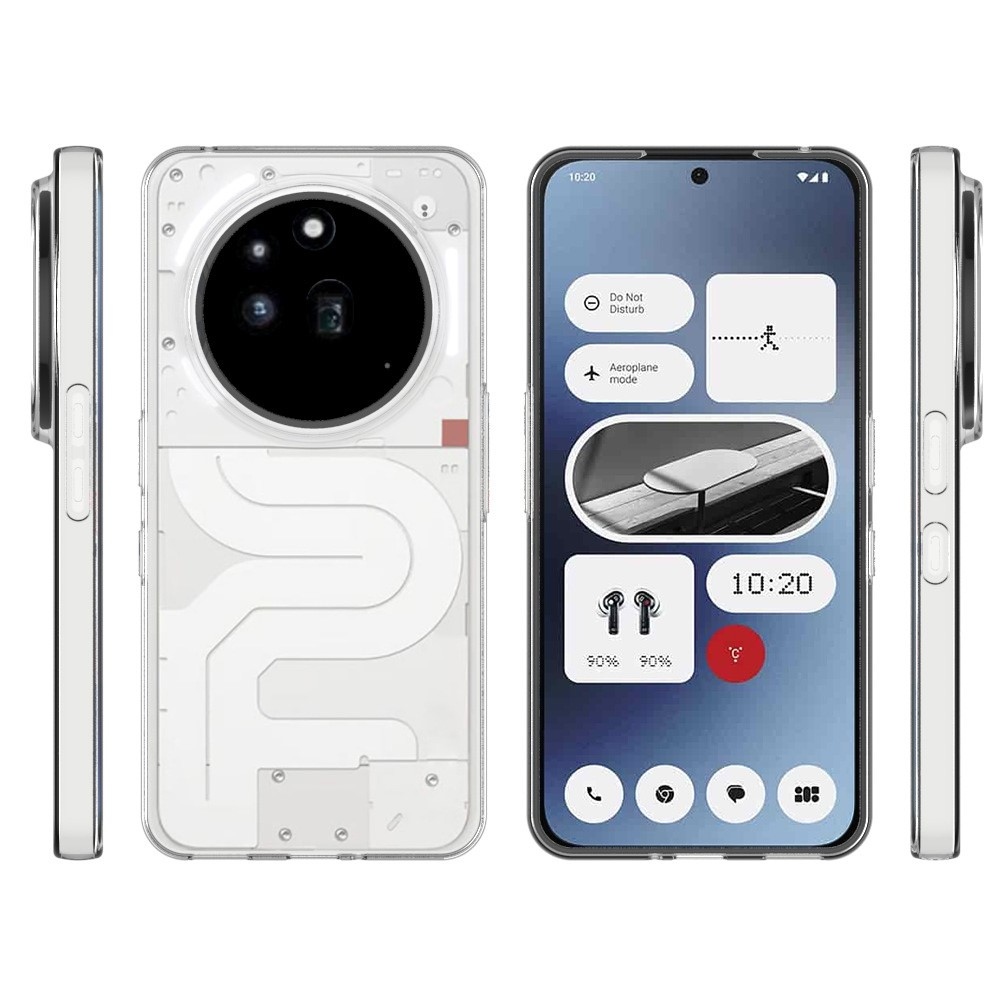 Transparentní gelový obal pro mobil Nothing Phone (3a) Pro - průhledný