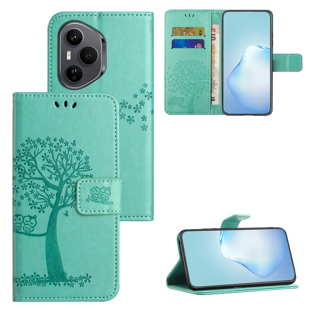 Tree knížkové pouzdro na Honor 400 Pro - modrozelené