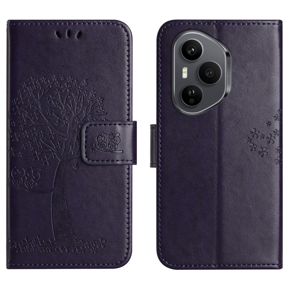 Tree knížkové pouzdro na Honor 400 Pro - tmavěfialové