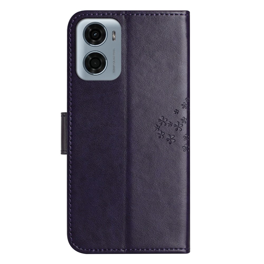 Tree knížkové pouzdro na Motorola Moto G06 - tmavěfialové