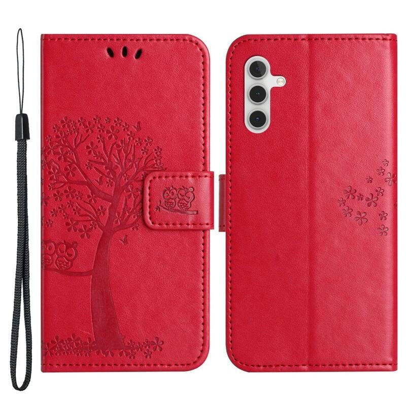 Tree knížkové pouzdro na Samsung Galaxy A34 5G - červené