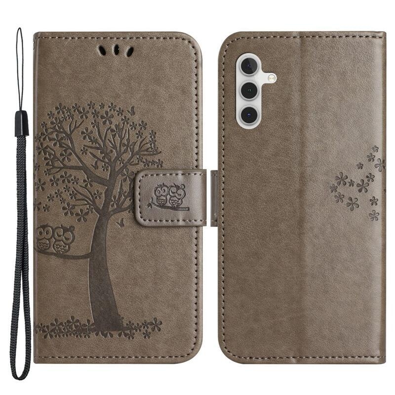 Tree knížkové pouzdro na Samsung Galaxy A34 5G - šedé