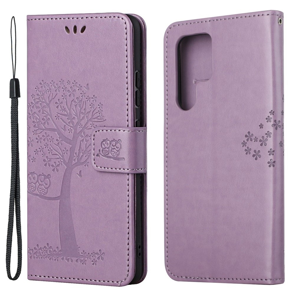 Tree knížkové pouzdro na Samsung Galaxy S25 Ultra - světlefialové