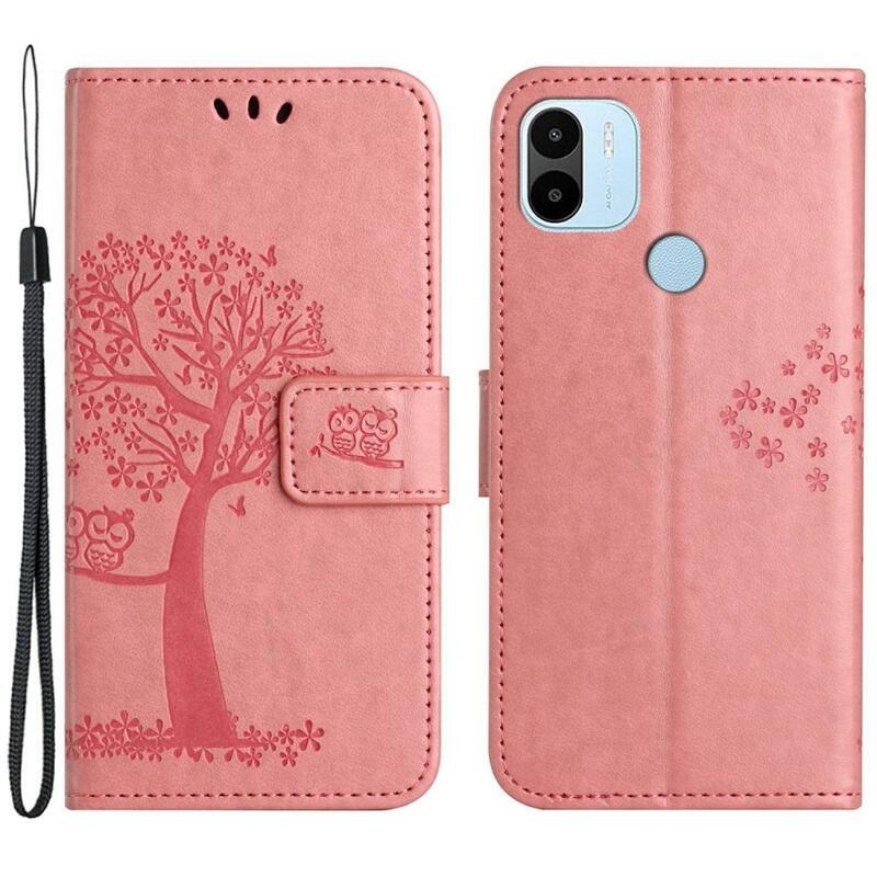Tree peněženkové pouzdro na mobil Xiaomi Redmi A1+/A2+ - růžové