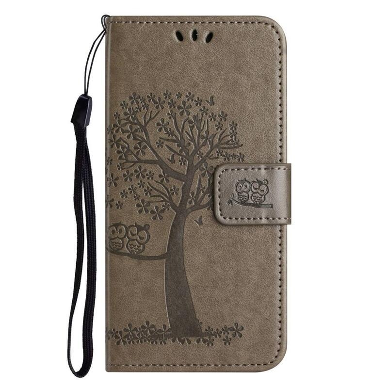 Tree peněženkové pouzdro na mobil Xiaomi Redmi A1+/A2+ - šedé