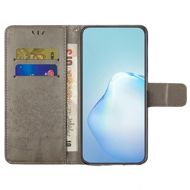 Tree peněženkové pouzdro na mobil Xiaomi Redmi A1+/A2+ - šedé