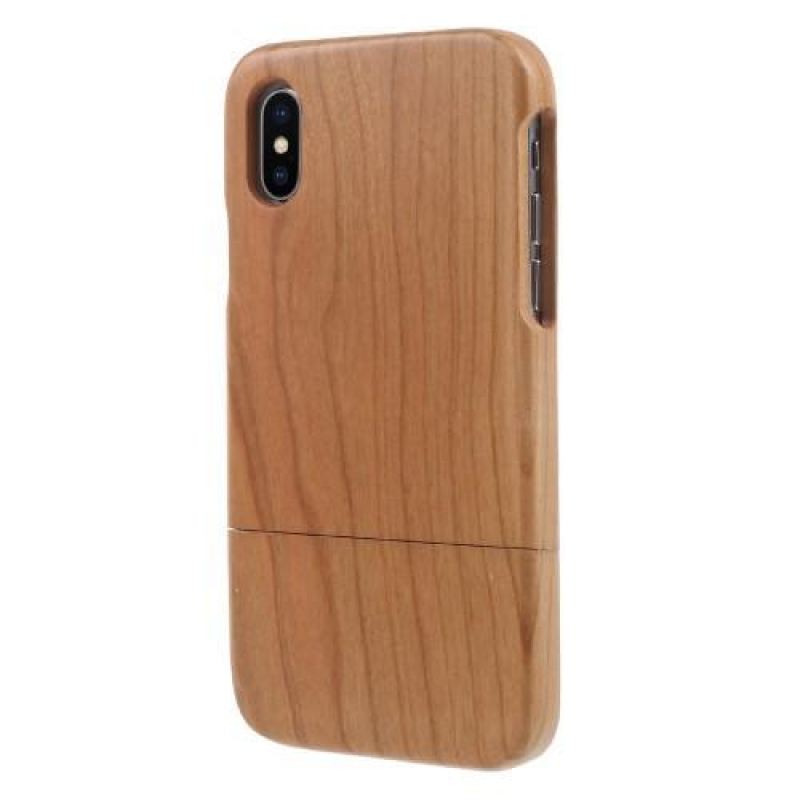 Tree stylový dřevěný obal na iPhone X - světlehnědé