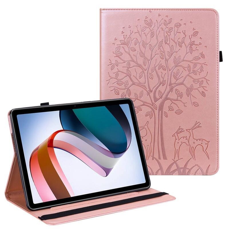 Tree zavírací pouzdro na tablet Xiaomi Redmi Pad 10.6 - růžovozlaté
