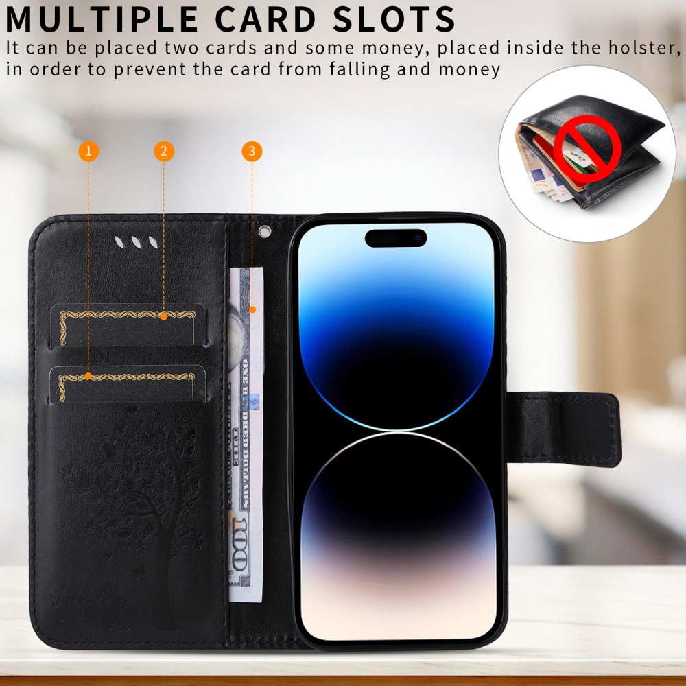 Trees knížkové pouzdro na Honor 600 Lite 5G - černé
