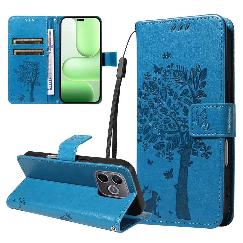 Trees knížkové pouzdro na Honor 600 Lite 5G - modré