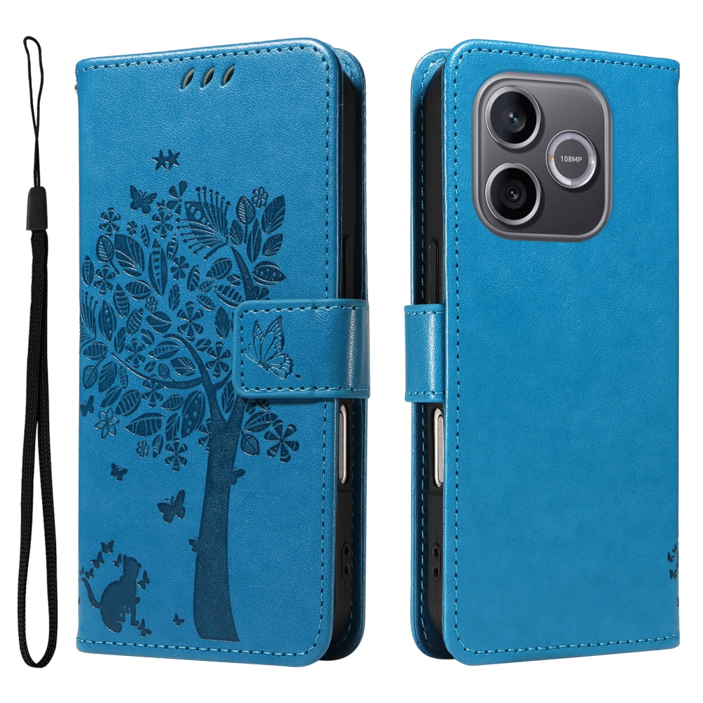 Trees knížkové pouzdro na Honor 600 Lite 5G - modré