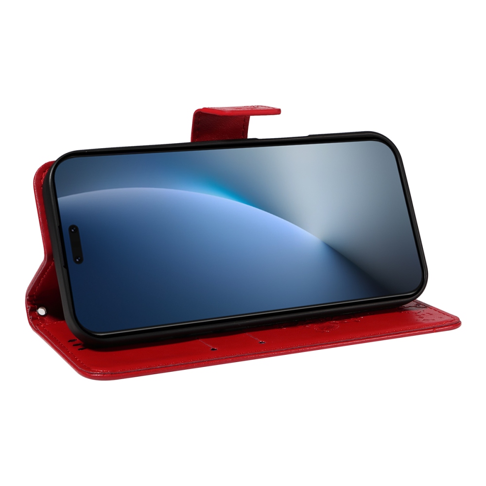 Trees knížkové pouzdro na Honor Magic 8 Pro 5G - červené