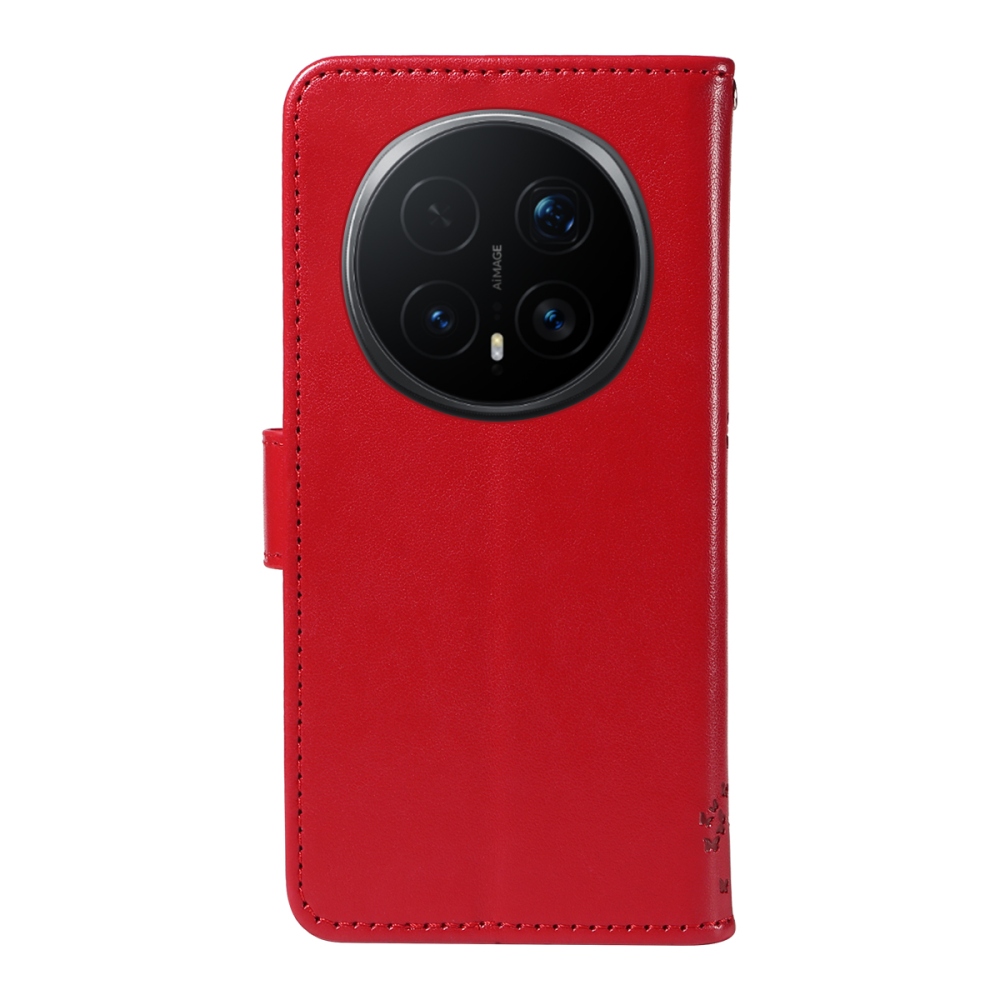 Trees knížkové pouzdro na Honor Magic 8 Pro 5G - červené