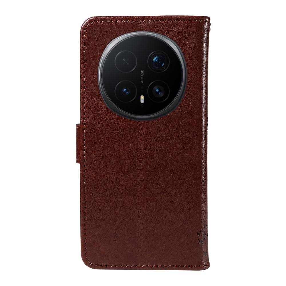 Trees knížkové pouzdro na Honor Magic 8 Pro 5G - hnědé